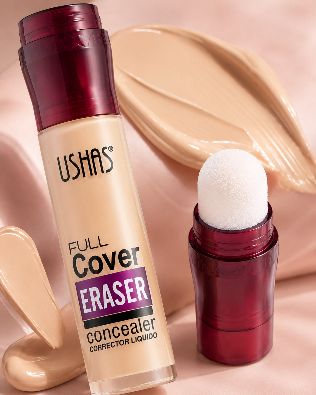 Corrector con Esponja Efecto Piel