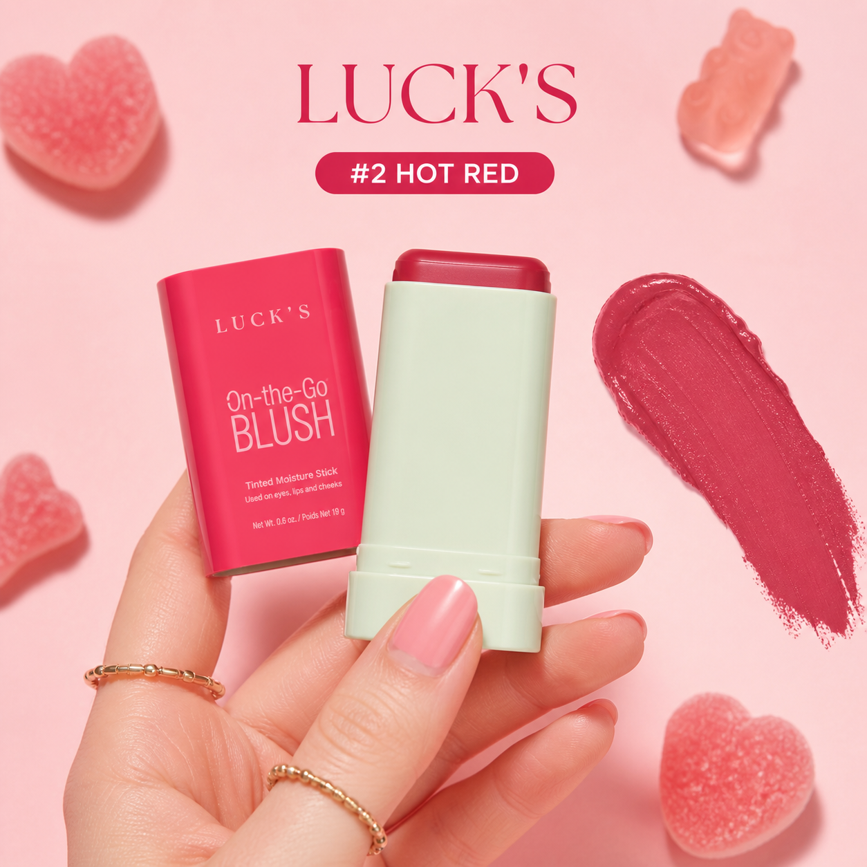 Rubor Cremoso Efecto Coral tono 2 Hot Red