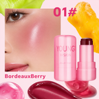 Rubor Jelly Tint tono 01 Bordeaux Berry con muestra de textura